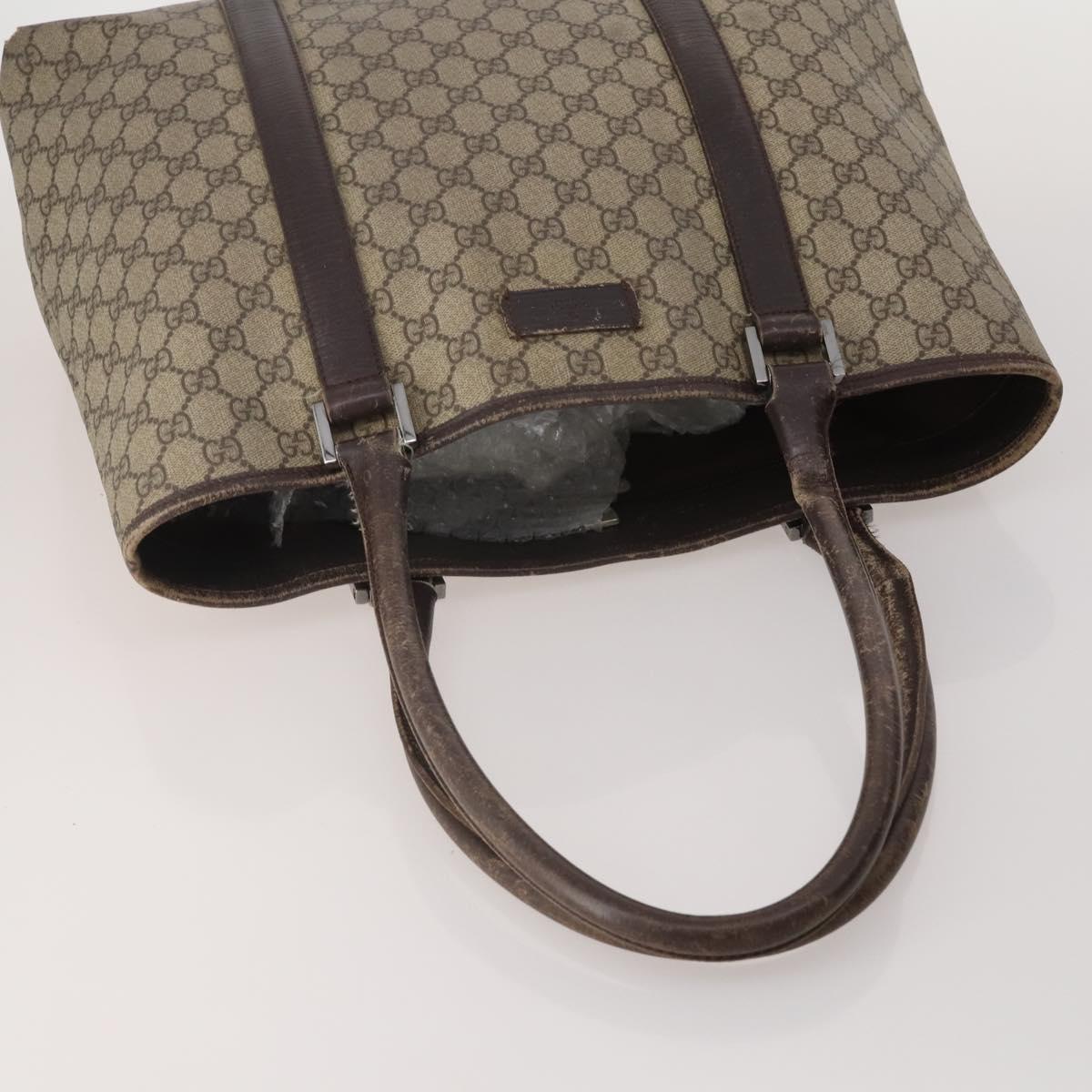 GUCCI GG Supreme GG Canvas Shoulder Bag PVC Nylon 5 Set Beige Black Auth 183572