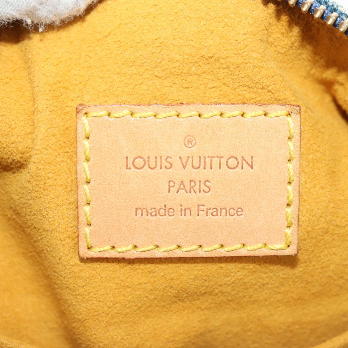 LOUIS VUITTON Monogram Denim Buggy PM Shoulder Bag Blue M95049 LV Auth 183601SAV