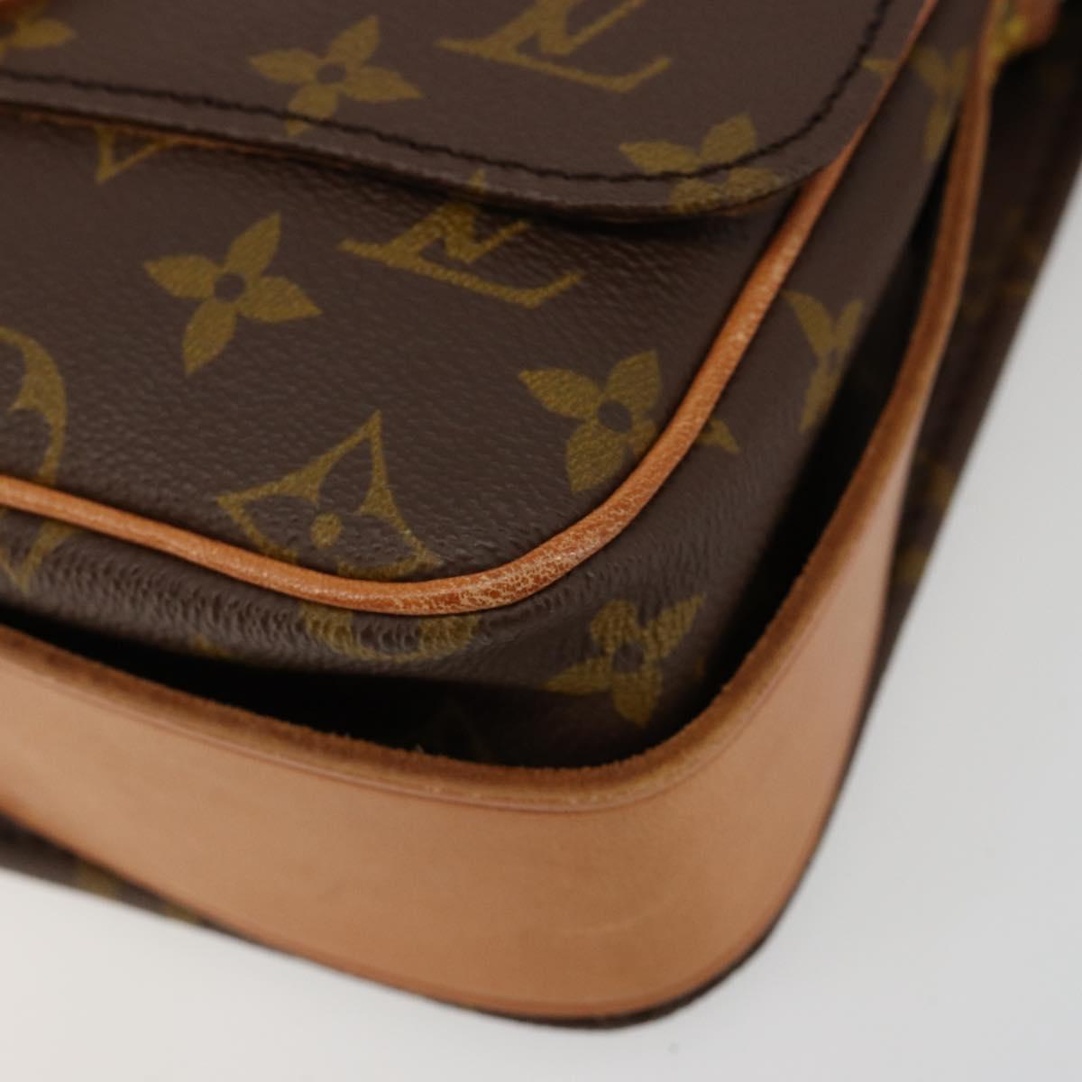 LOUIS VUITTON Monogram Cartouchiere MM Shoulder Bag M51253 LV Auth 183608A