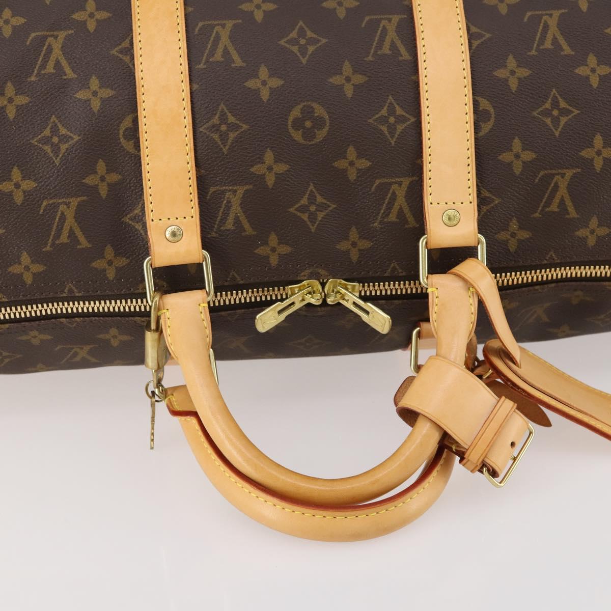 LOUIS VUITTON Monogram Keepall 50 Boston Bag M41426 LV Auth 183612SAV
