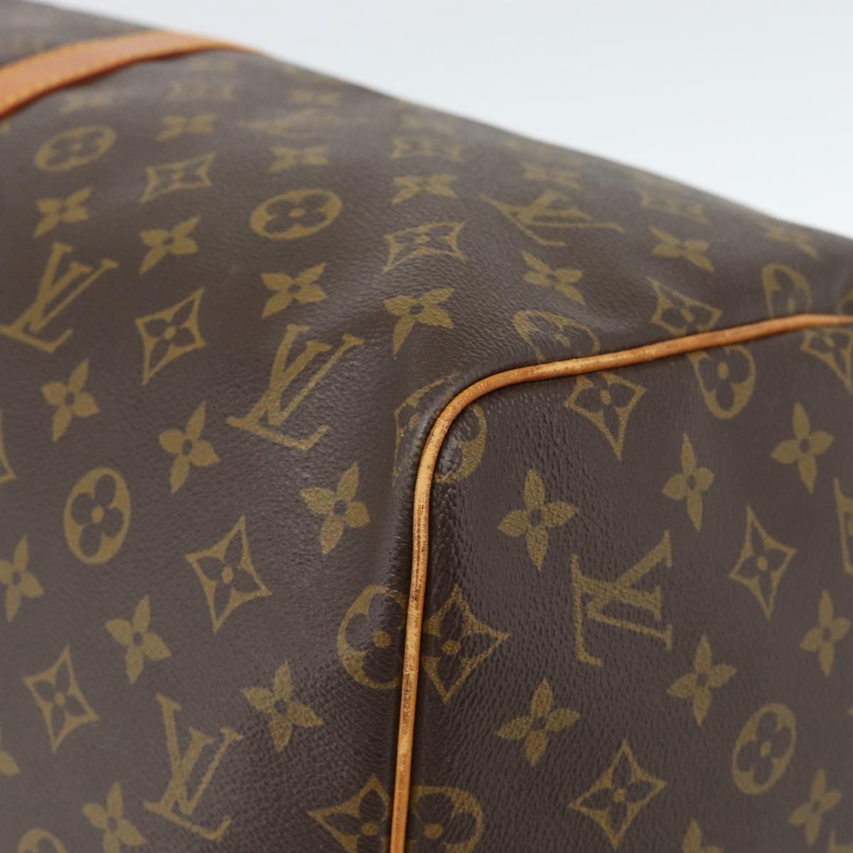 LOUIS VUITTON Monogram Keepall 55 Boston Bag M41424 LV Auth 183614A