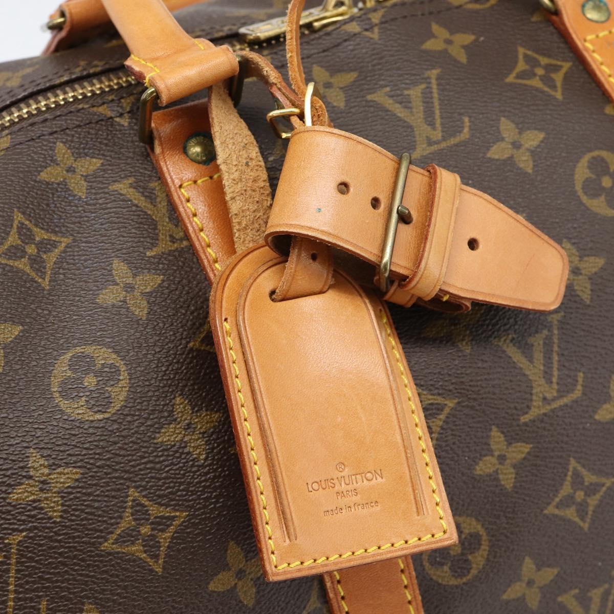 LOUIS VUITTON Monogram Keepall 55 Boston Bag M41424 LV Auth 183614A
