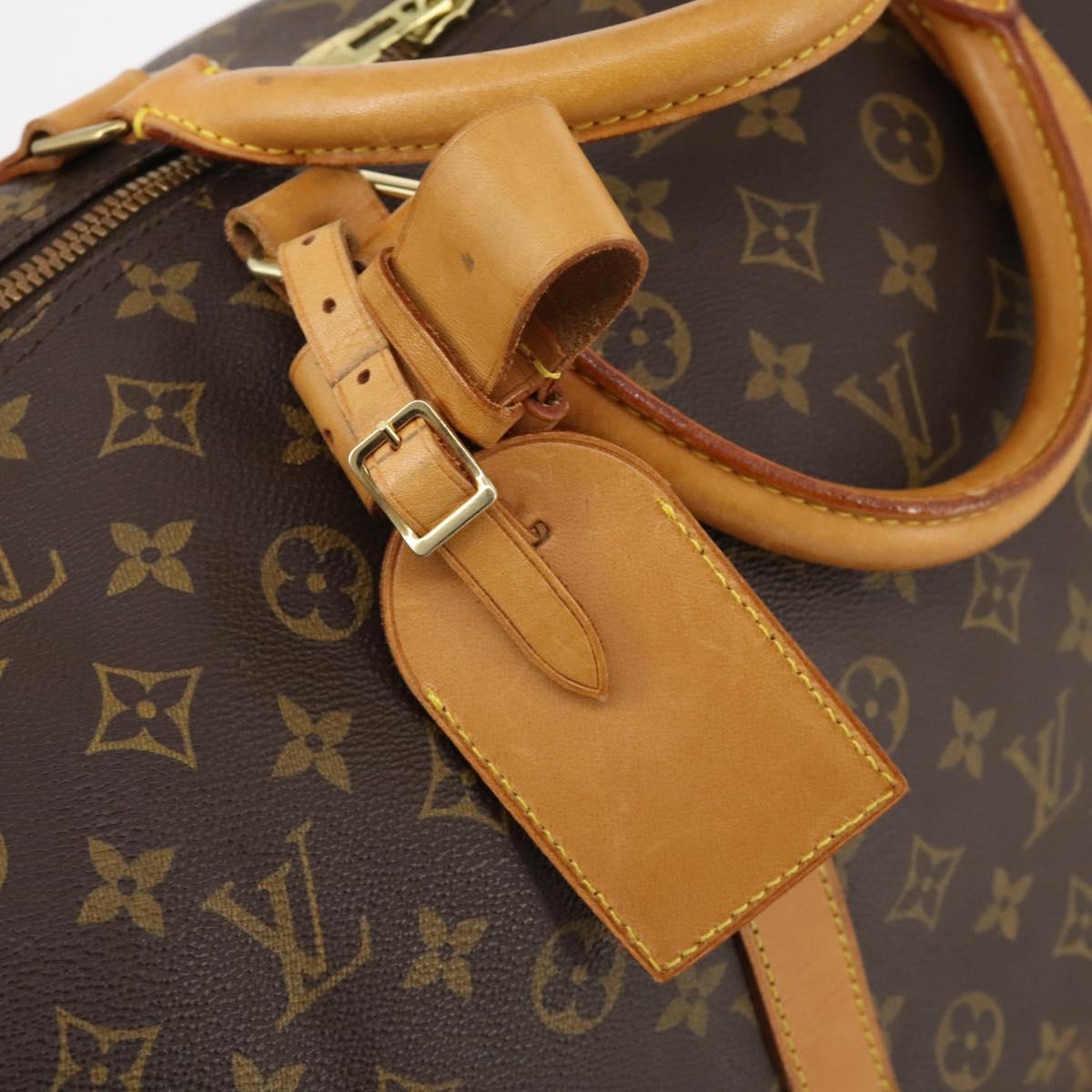 LOUIS VUITTON Monogram Keepall Bandouliere 60 Boston Bag M41412 LV Auth 183615A