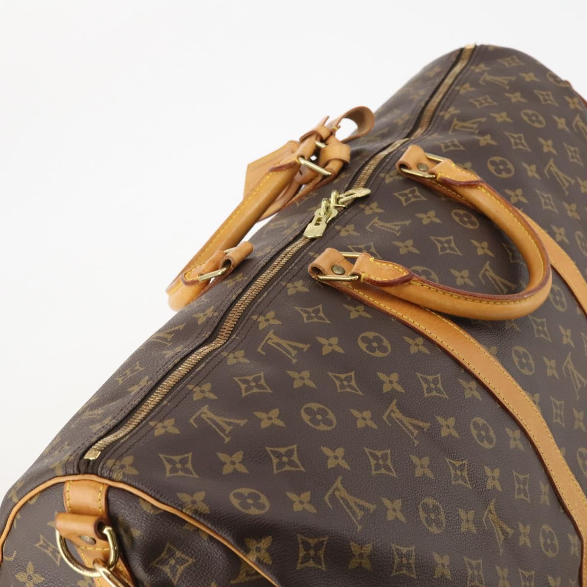LOUIS VUITTON Monogram Keepall Bandouliere 60 Boston Bag M41412 LV Auth 183615A
