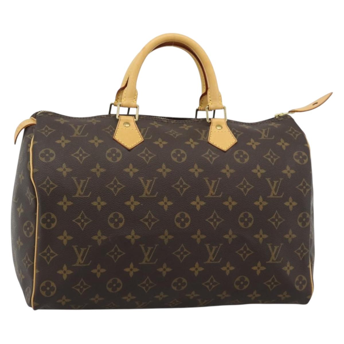 LOUIS VUITTON Monogram Speedy 35 Hand Bag M41524 LV Auth 183617V