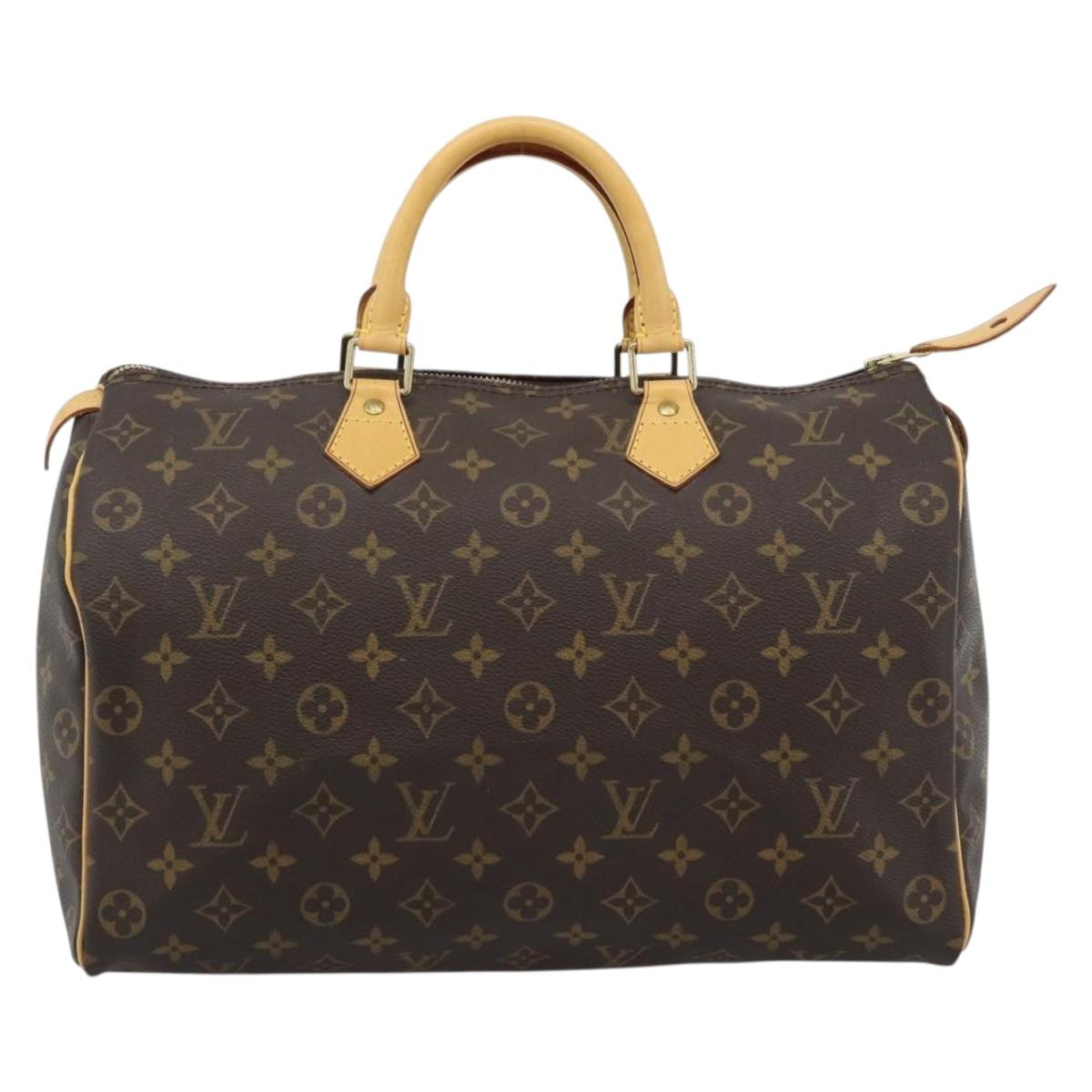 LOUIS VUITTON Monogram Speedy 35 Hand Bag M41524 LV Auth 183617V