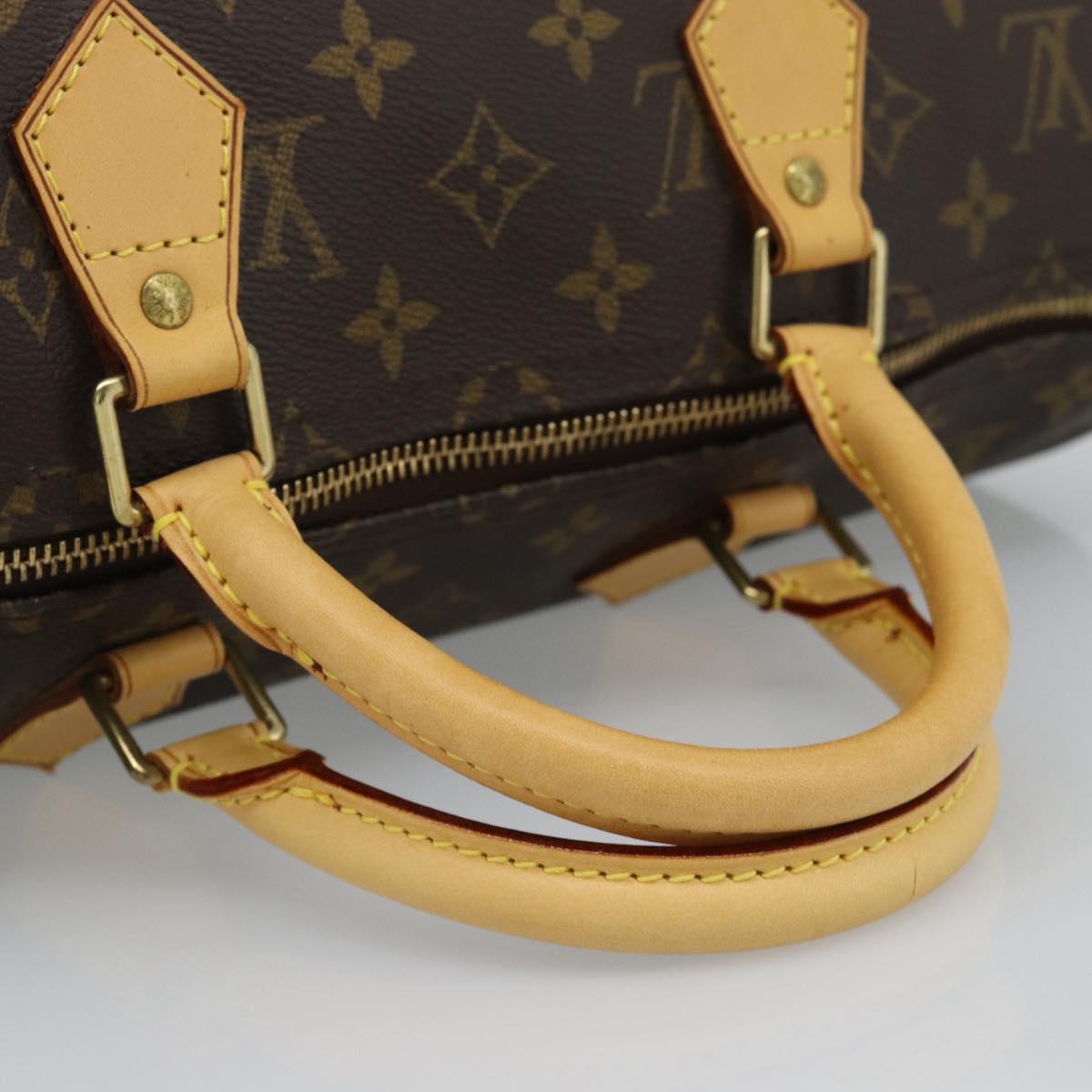 LOUIS VUITTON Monogram Speedy 35 Hand Bag M41524 LV Auth 183617V