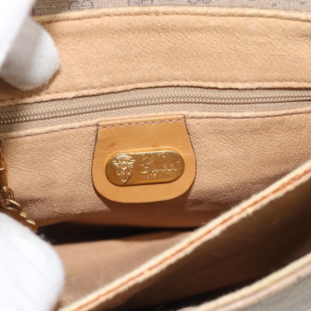 GUCCI Micro GG Supreme Shoulder Bag PVC Beige Gold 007 105 5548 Auth 183620