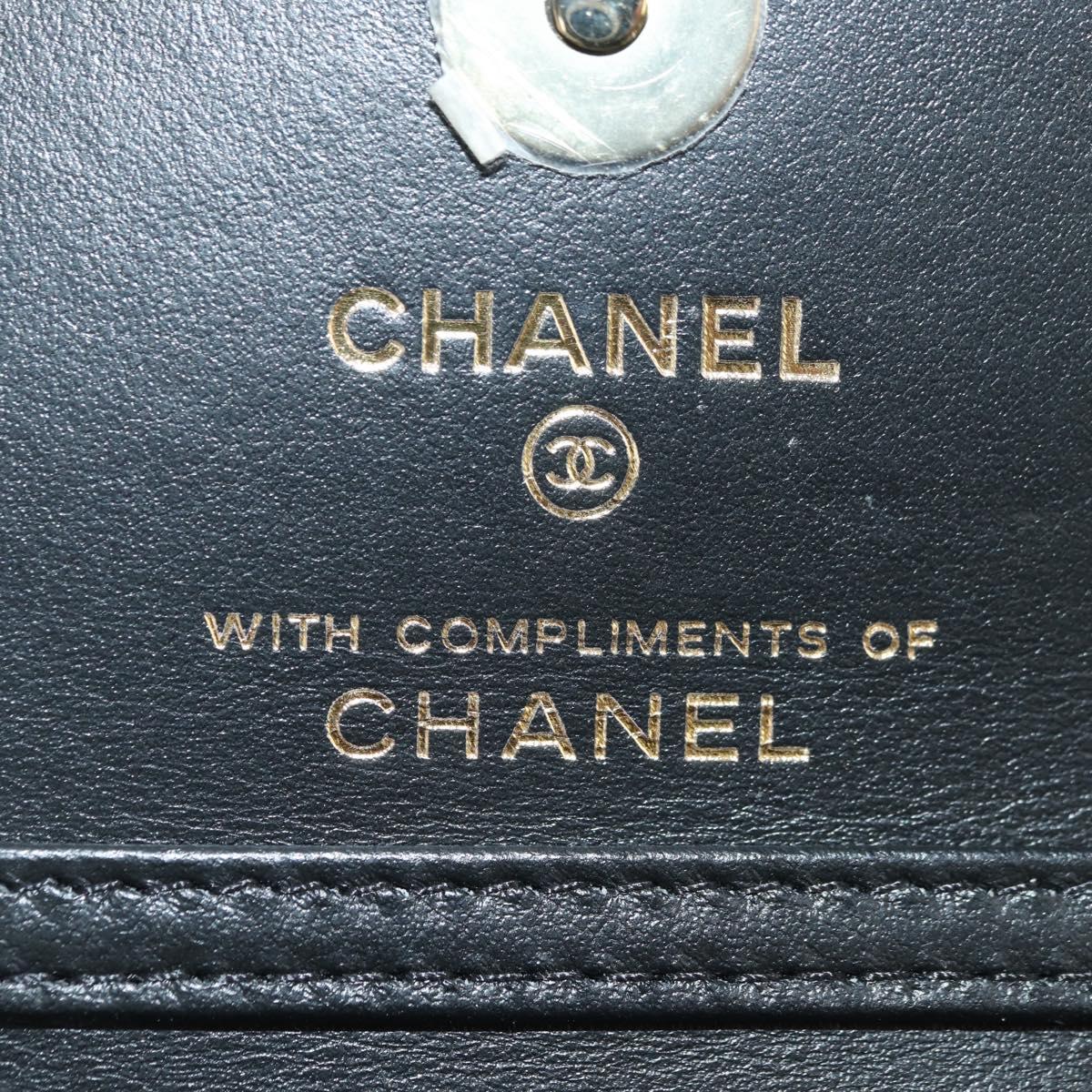 CHANEL Chain Shoulder Pouch Mini Matelasse Satin Beige Gold CC Auth 183621M