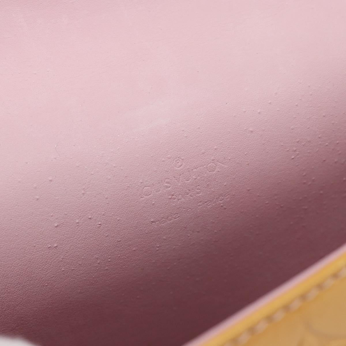 LOUIS VUITTON Monogram Vernis Spring Street Hand Bag Pink M91033 LV Auth 183622