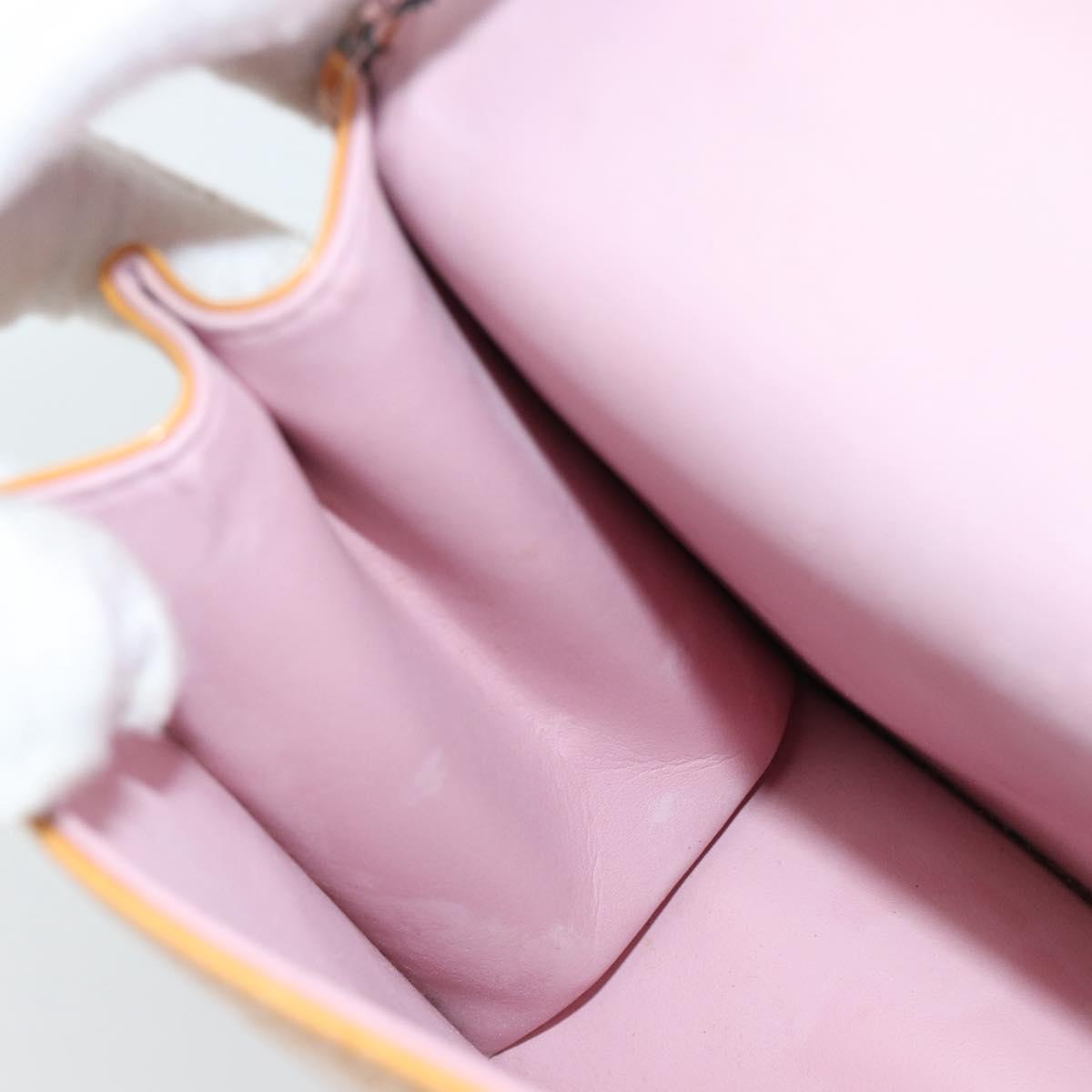 LOUIS VUITTON Monogram Vernis Spring Street Hand Bag Pink M91033 LV Auth 183622