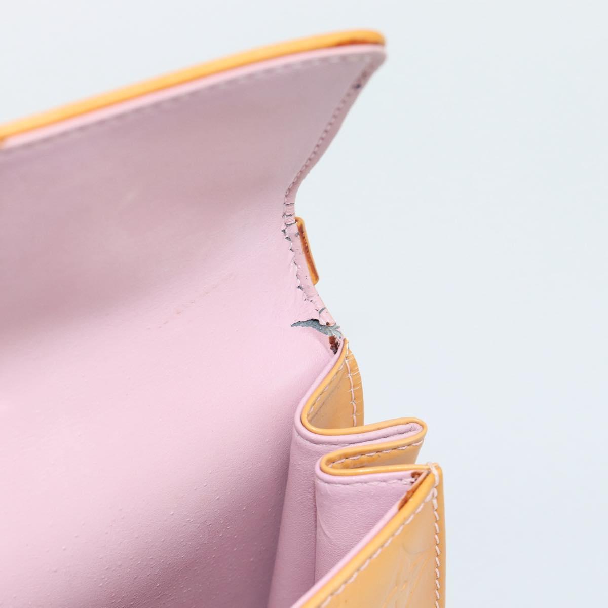 LOUIS VUITTON Monogram Vernis Spring Street Hand Bag Pink M91033 LV Auth 183622