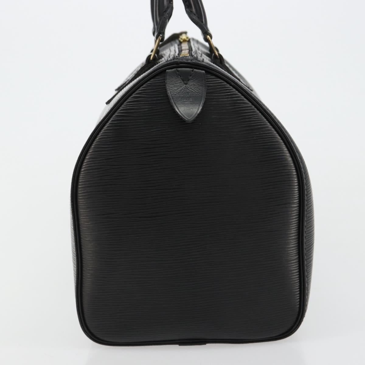 LOUIS VUITTON Epi Speedy 30 Hand Bag Noir Black M43002 LV Auth 183641A