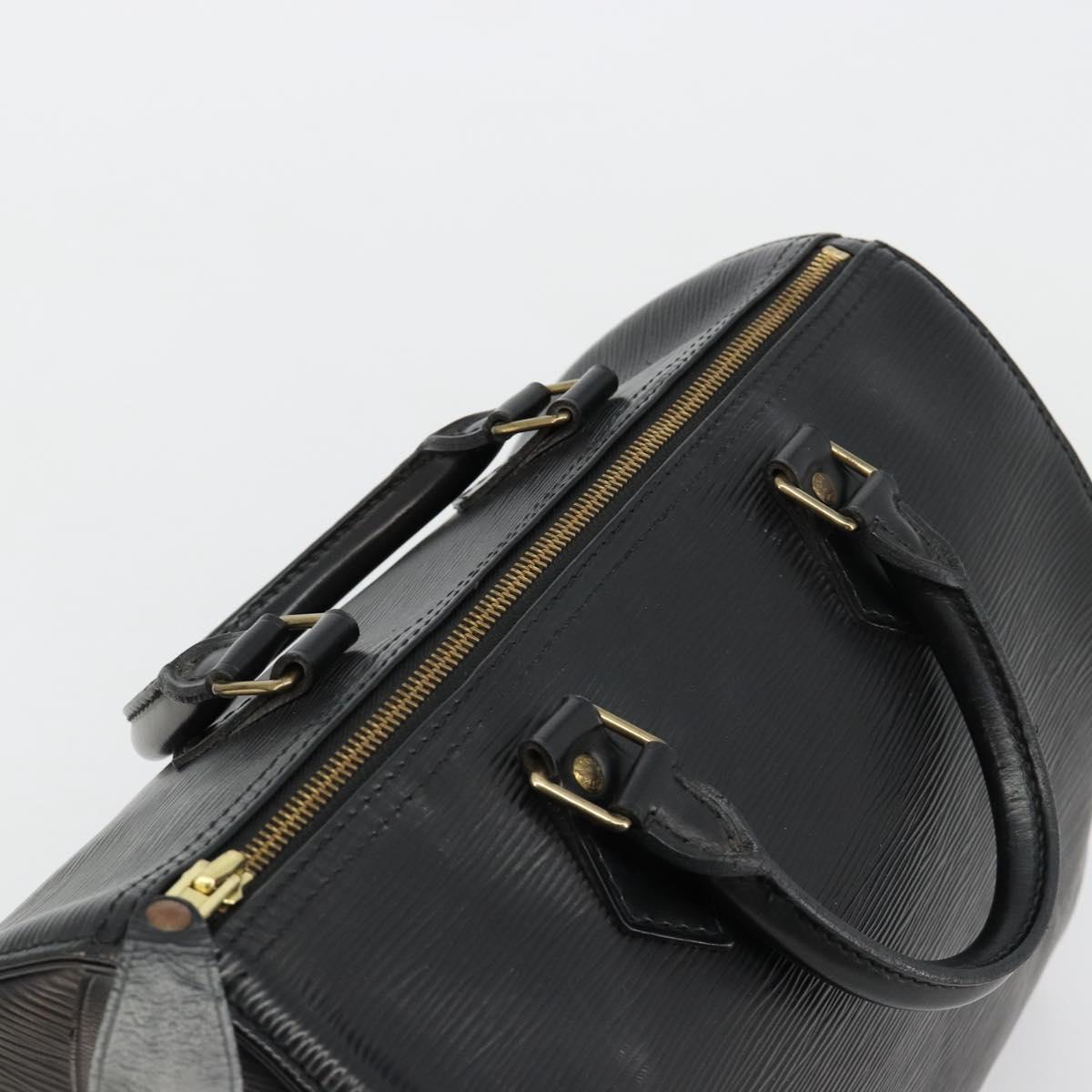 LOUIS VUITTON Epi Speedy 30 Hand Bag Noir Black M43002 LV Auth 183641A