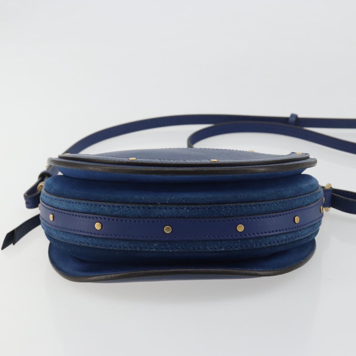 Chloe Pixy Hand Bag Leather 2way Black Gold Auth 183644V