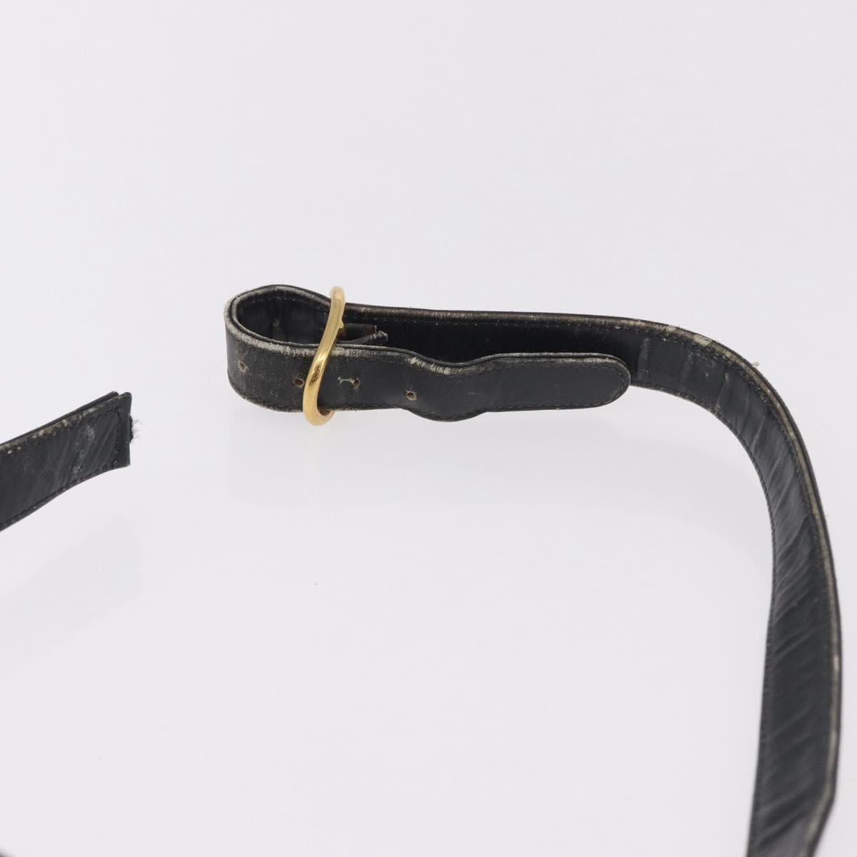 GUCCI GG Supreme Sherry Line Shoulder Bag PVC Navy Gold Auth 183657