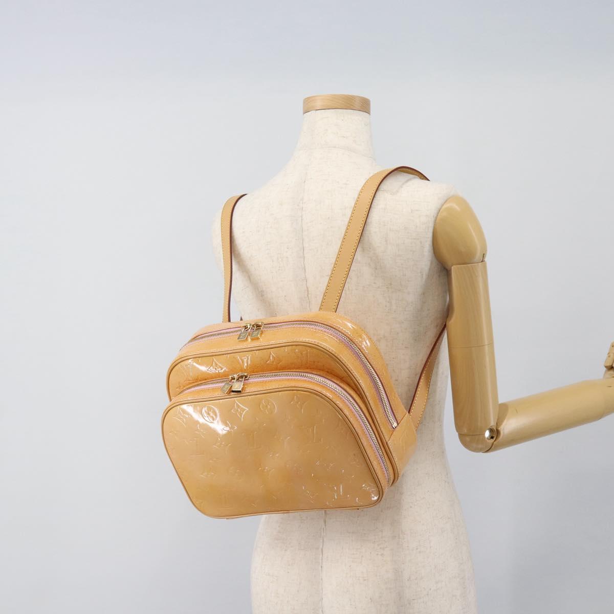LOUIS VUITTON Monogram Vernis Marley Backpack Pink M91039 LV Auth 183661A