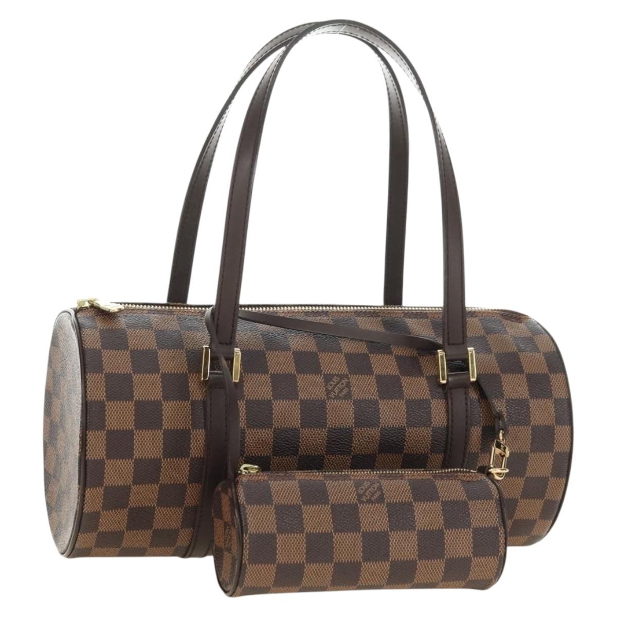 LOUIS VUITTON Damier Ebene Papillon 30 Hand Bag N51303 LV Auth 183662SAV