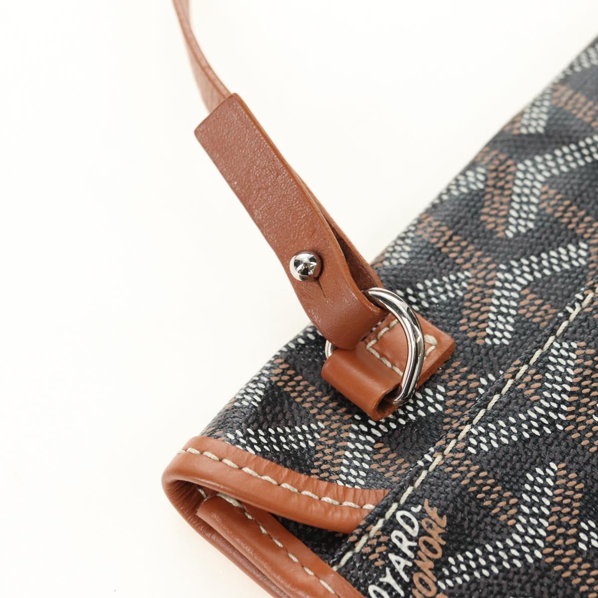 GOYARD Saint Louis PM Tote Bag PVC Black Auth 183670SAM