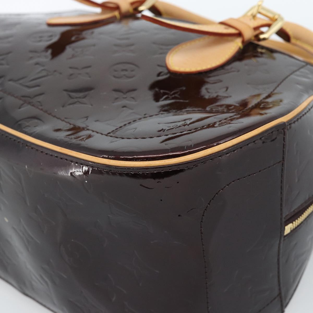 LOUIS VUITTON Monogram Vernis Summit Drive Hand Bag Amarante M93516 Auth 183679V