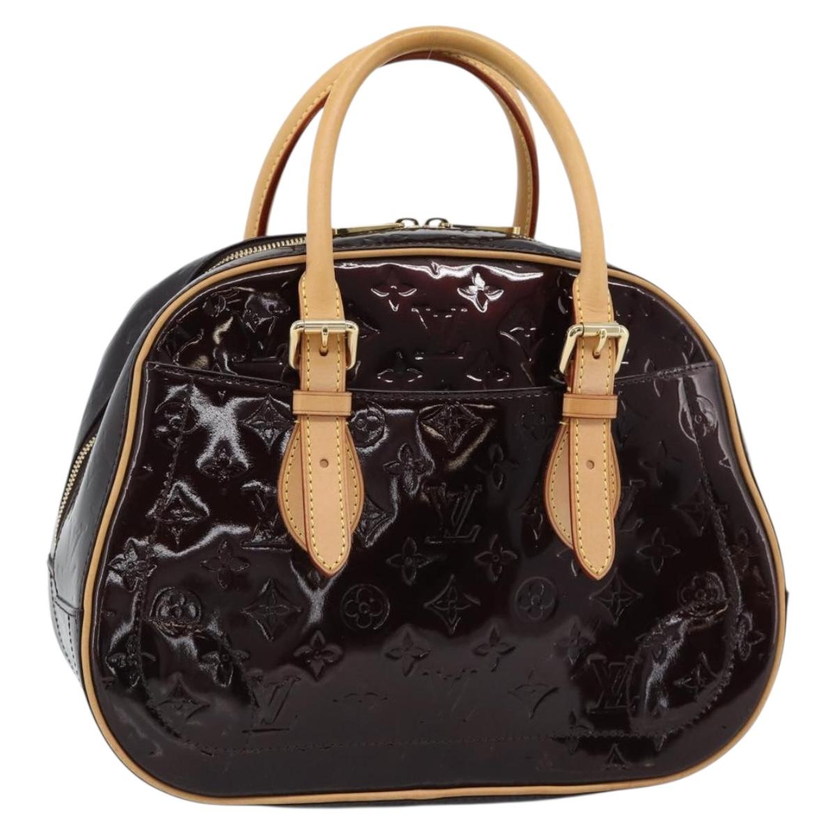 LOUIS VUITTON Monogram Vernis Summit Drive Hand Bag Amarante M93516 Auth 183679V