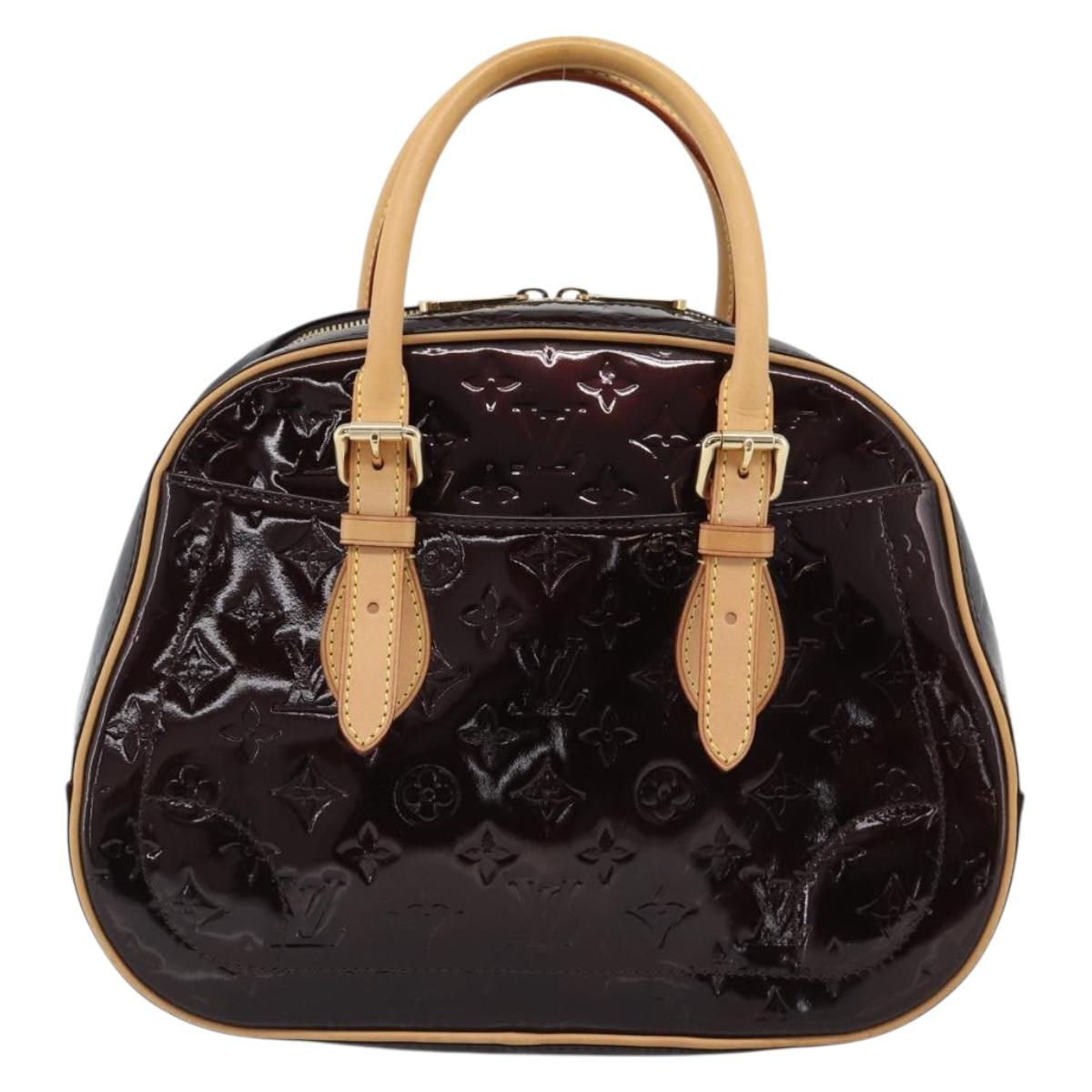 LOUIS VUITTON Monogram Vernis Summit Drive Hand Bag Amarante M93516 Auth 183679V