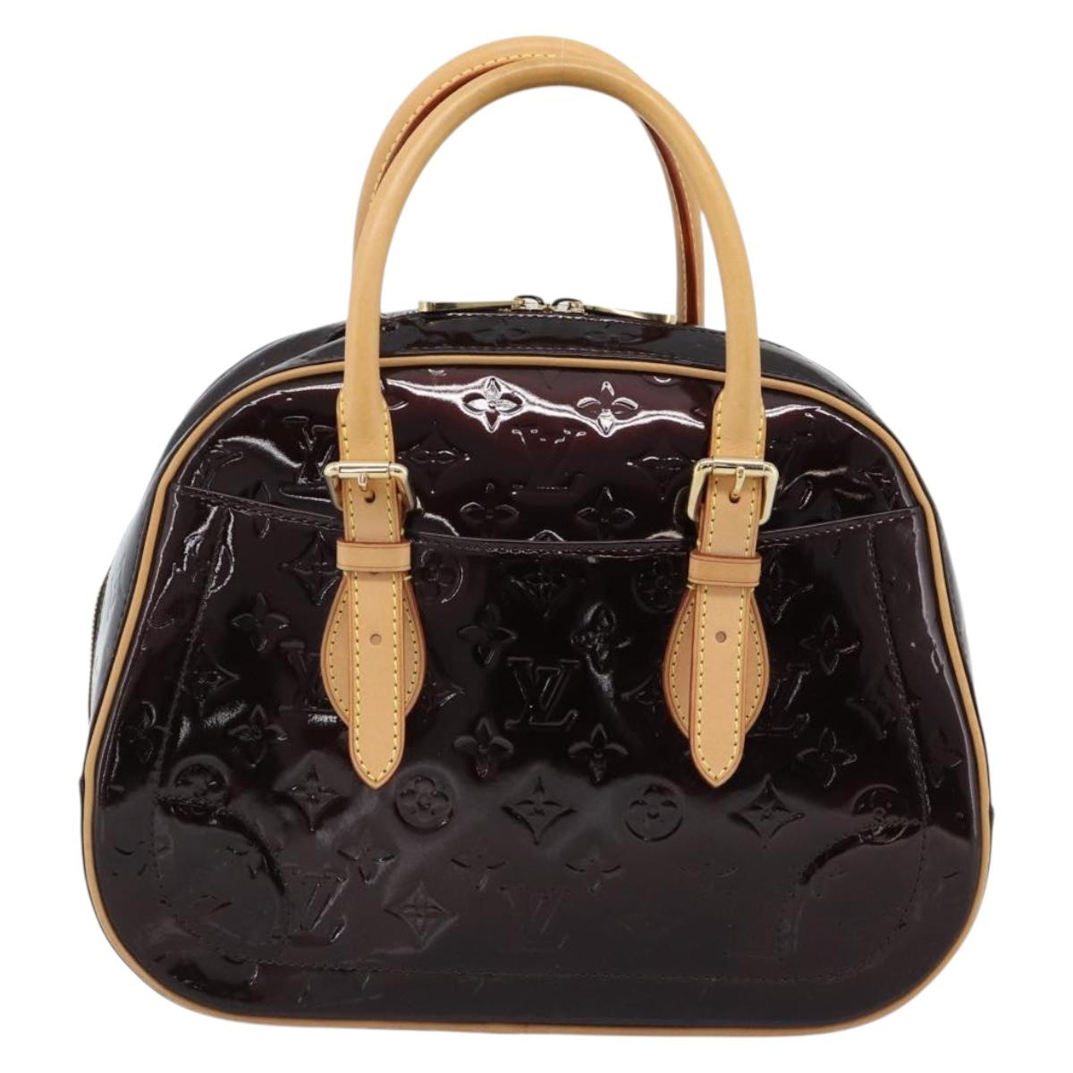 LOUIS VUITTON Monogram Vernis Summit Drive Hand Bag Amarante M93516 Auth 183679V