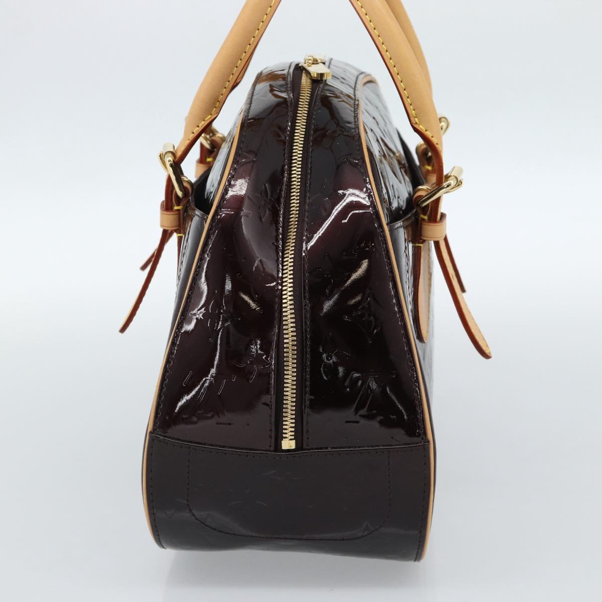 LOUIS VUITTON Monogram Vernis Summit Drive Hand Bag Amarante M93516 Auth 183679V