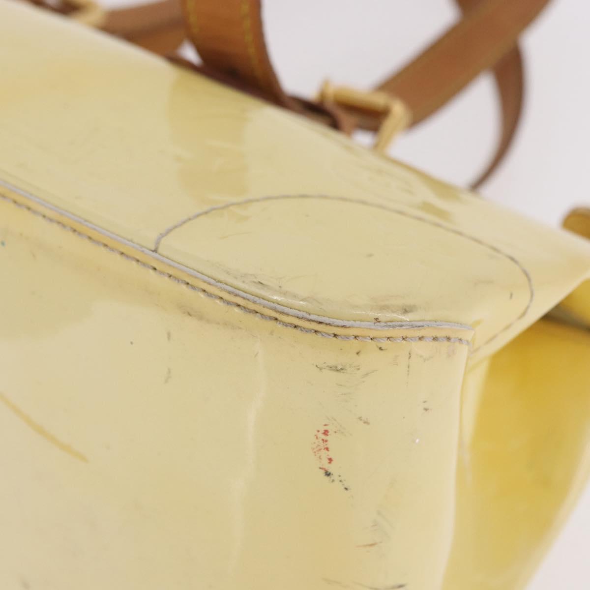 LOUIS VUITTON Monogram Vernis Rosewood Avenue Bag Perle M93508 LV Auth 183680