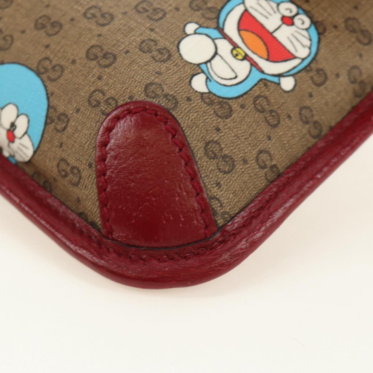 GUCCI Micro GG Supreme Doraemon x Fujiko-Pro Waist PVC Beige 647817 Auth 183687M