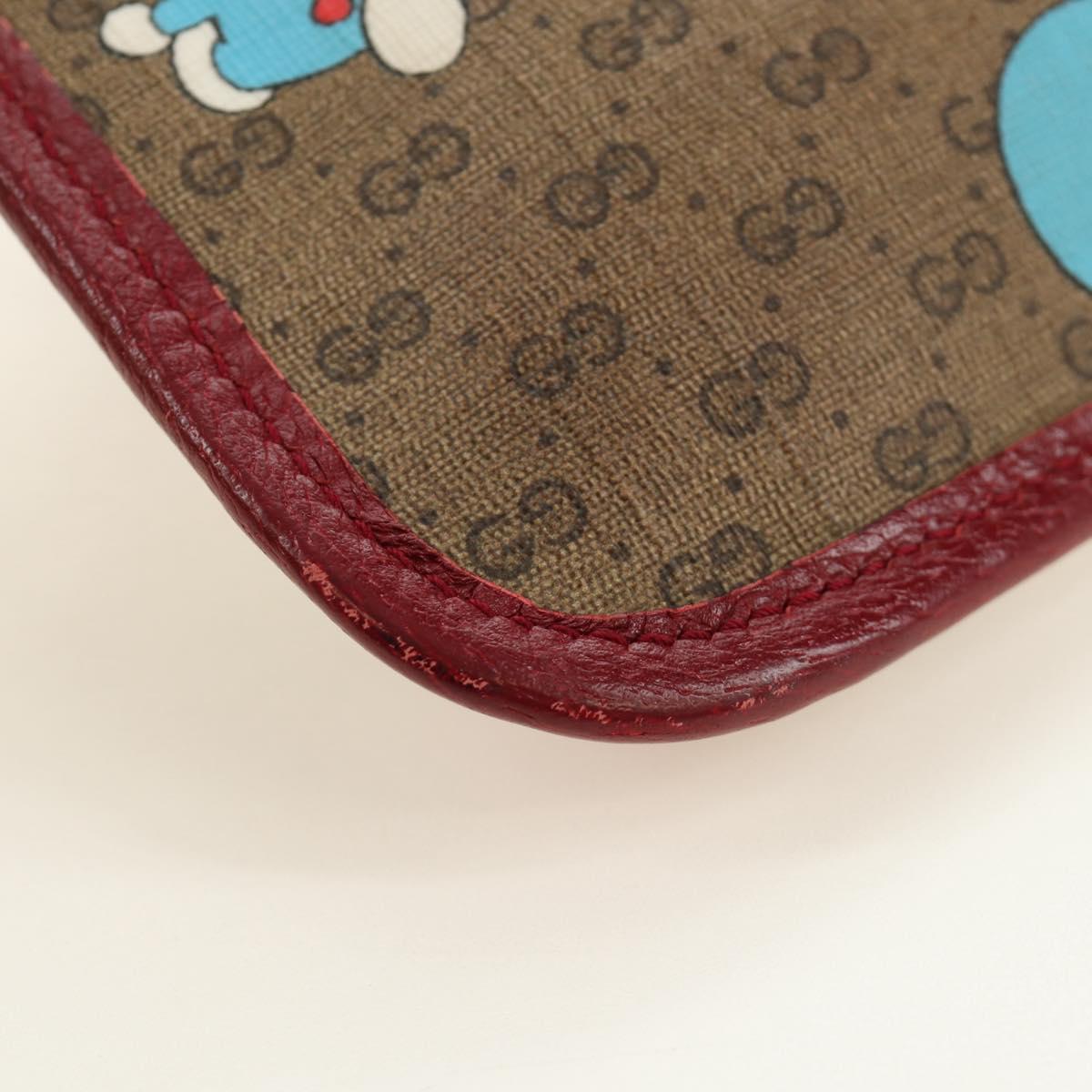 GUCCI Micro GG Supreme Doraemon x Fujiko-Pro Waist PVC Beige 647817 Auth 183687M