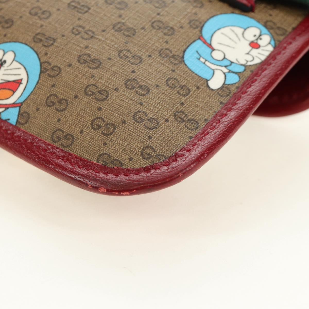 GUCCI Micro GG Supreme Doraemon x Fujiko-Pro Waist PVC Beige 647817 Auth 183687M