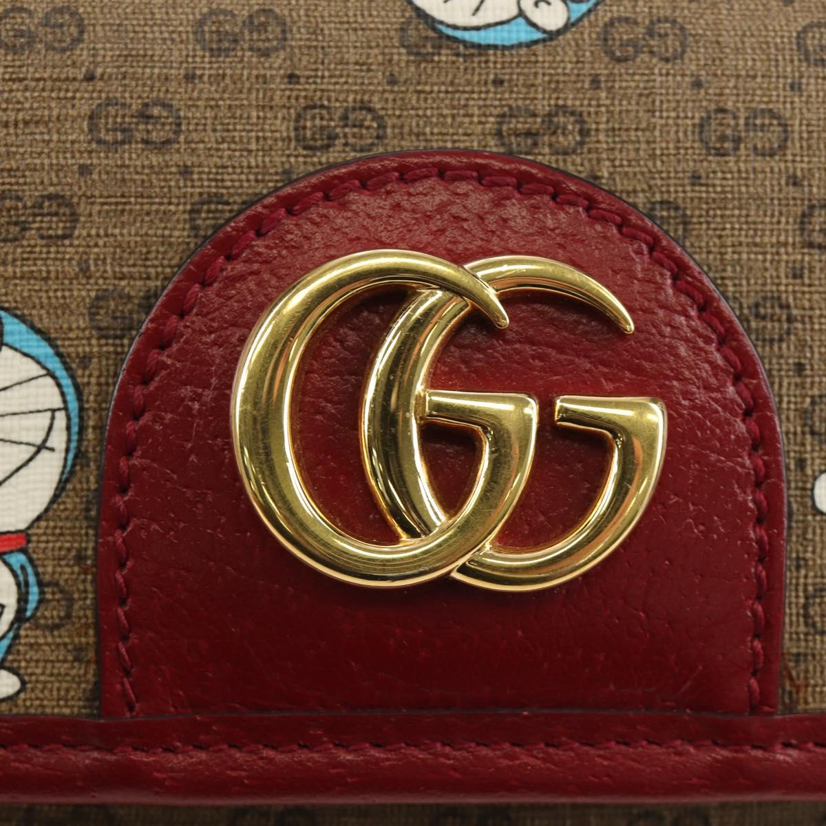 GUCCI Micro GG Supreme Doraemon x Fujiko-Pro Waist PVC Beige 647817 Auth 183687M