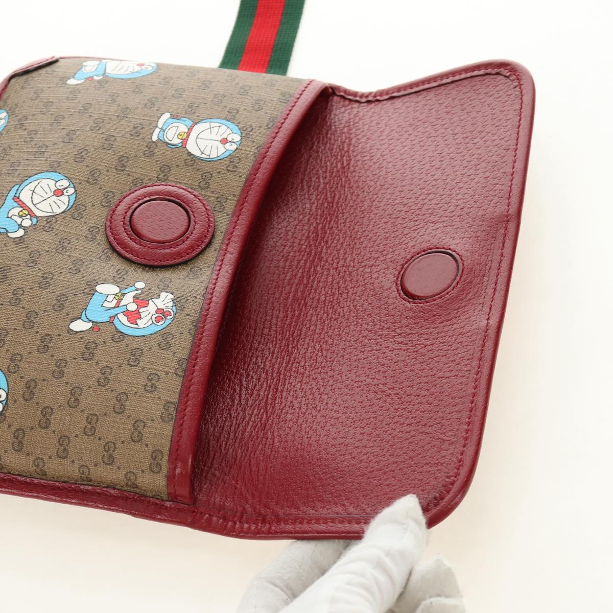 GUCCI Micro GG Supreme Doraemon x Fujiko-Pro Waist PVC Beige 647817 Auth 183687M