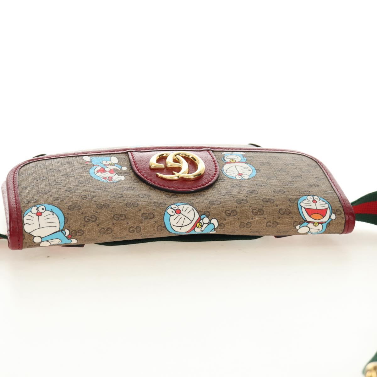 GUCCI Micro GG Supreme Doraemon x Fujiko-Pro Waist PVC Beige 647817 Auth 183687M