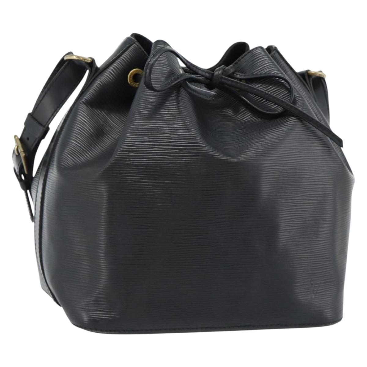 LOUIS VUITTON Epi Petit Noe Shoulder Bag Black M44102 LV Auth 183695A
