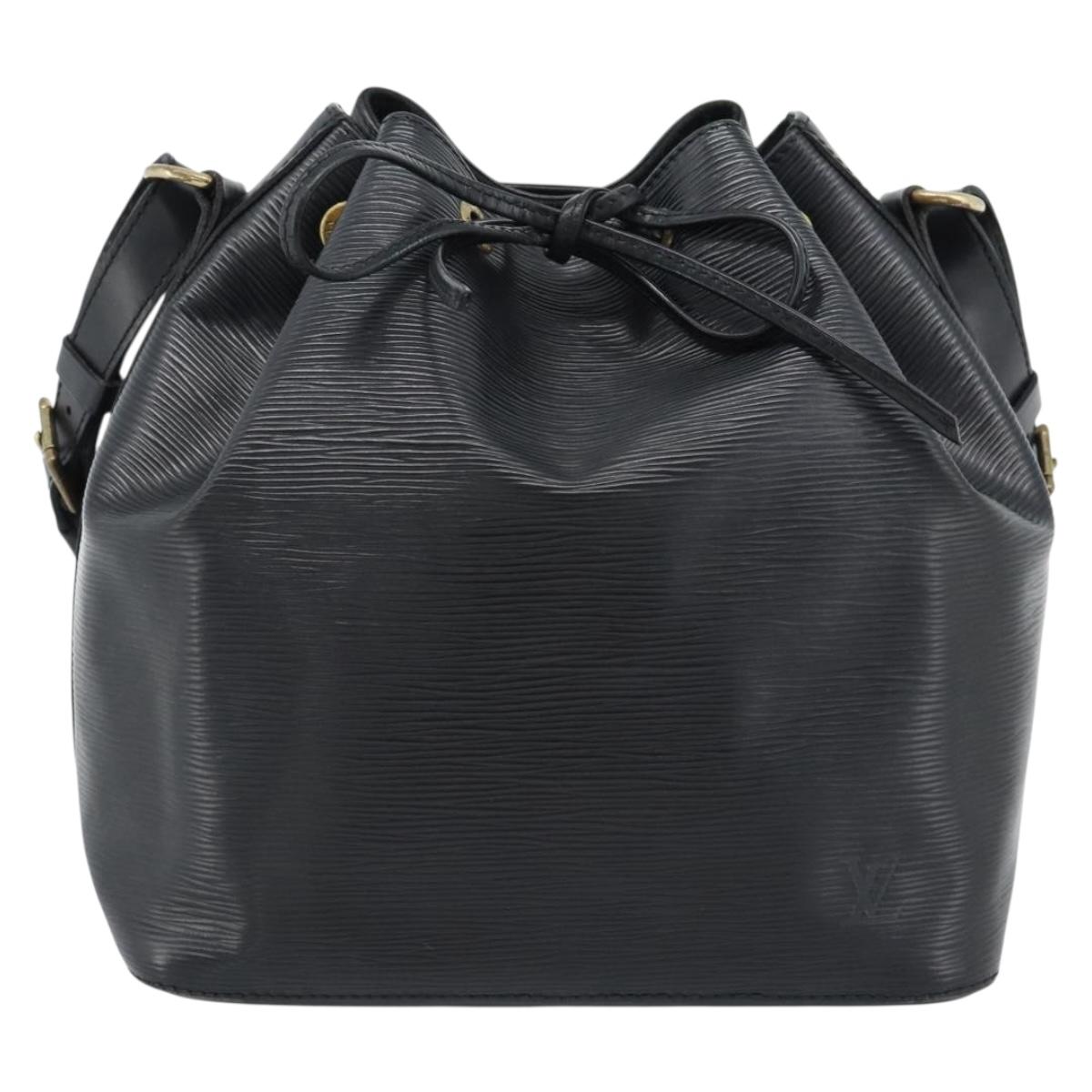 LOUIS VUITTON Epi Petit Noe Shoulder Bag Black M44102 LV Auth 183695A