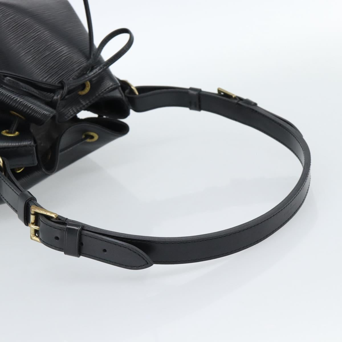 LOUIS VUITTON Epi Petit Noe Shoulder Bag Black M44102 LV Auth 183695A