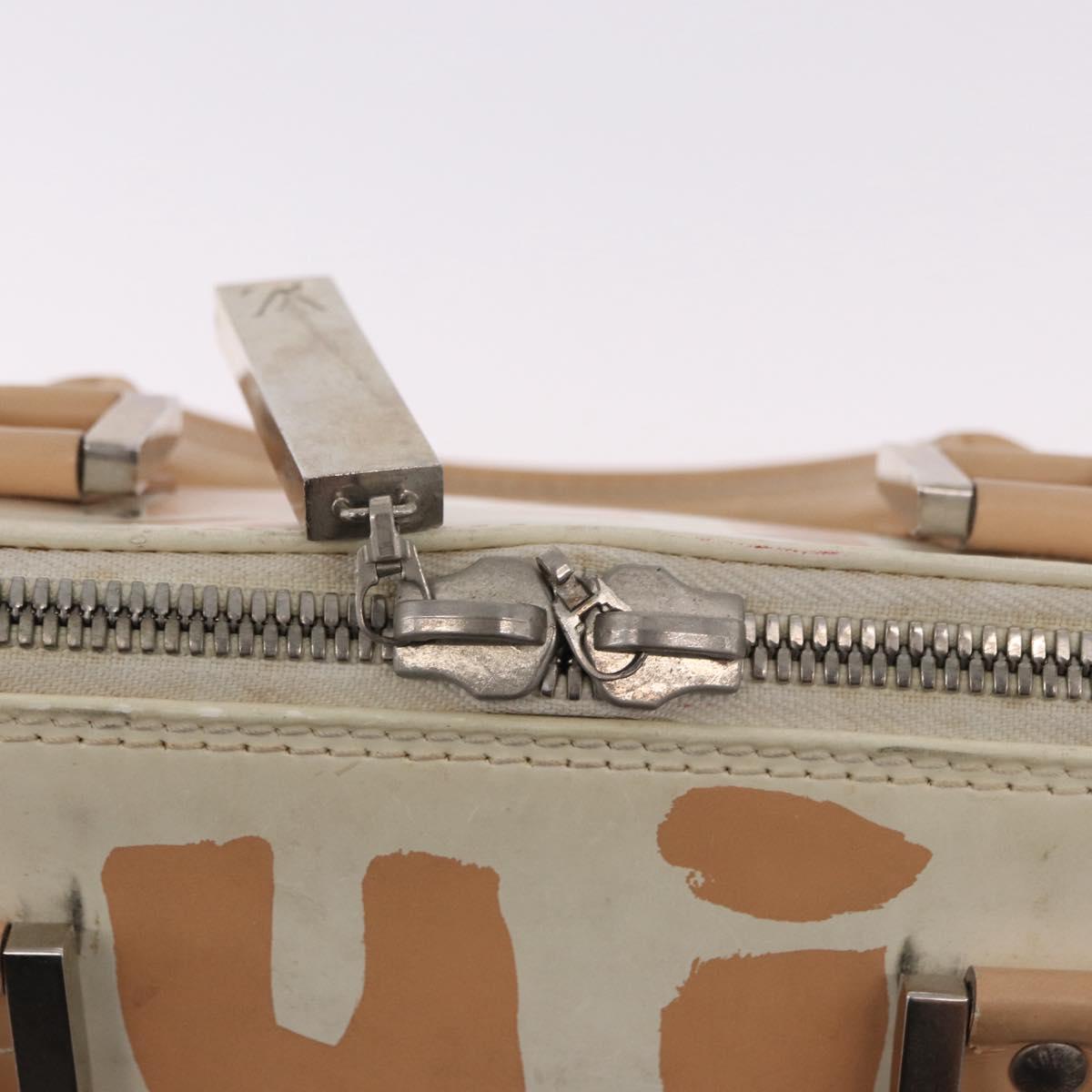LOUIS VUITTON Graffiti Armahorizontal Hand Bag White Orange M92176 Auth 183696A