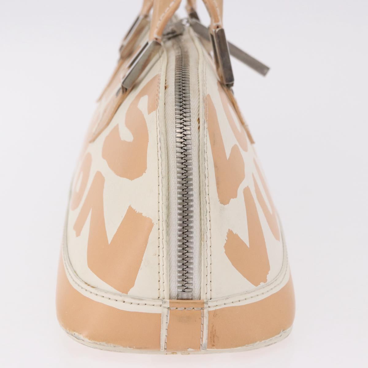 LOUIS VUITTON Graffiti Armahorizontal Hand Bag White Orange M92176 Auth 183696A