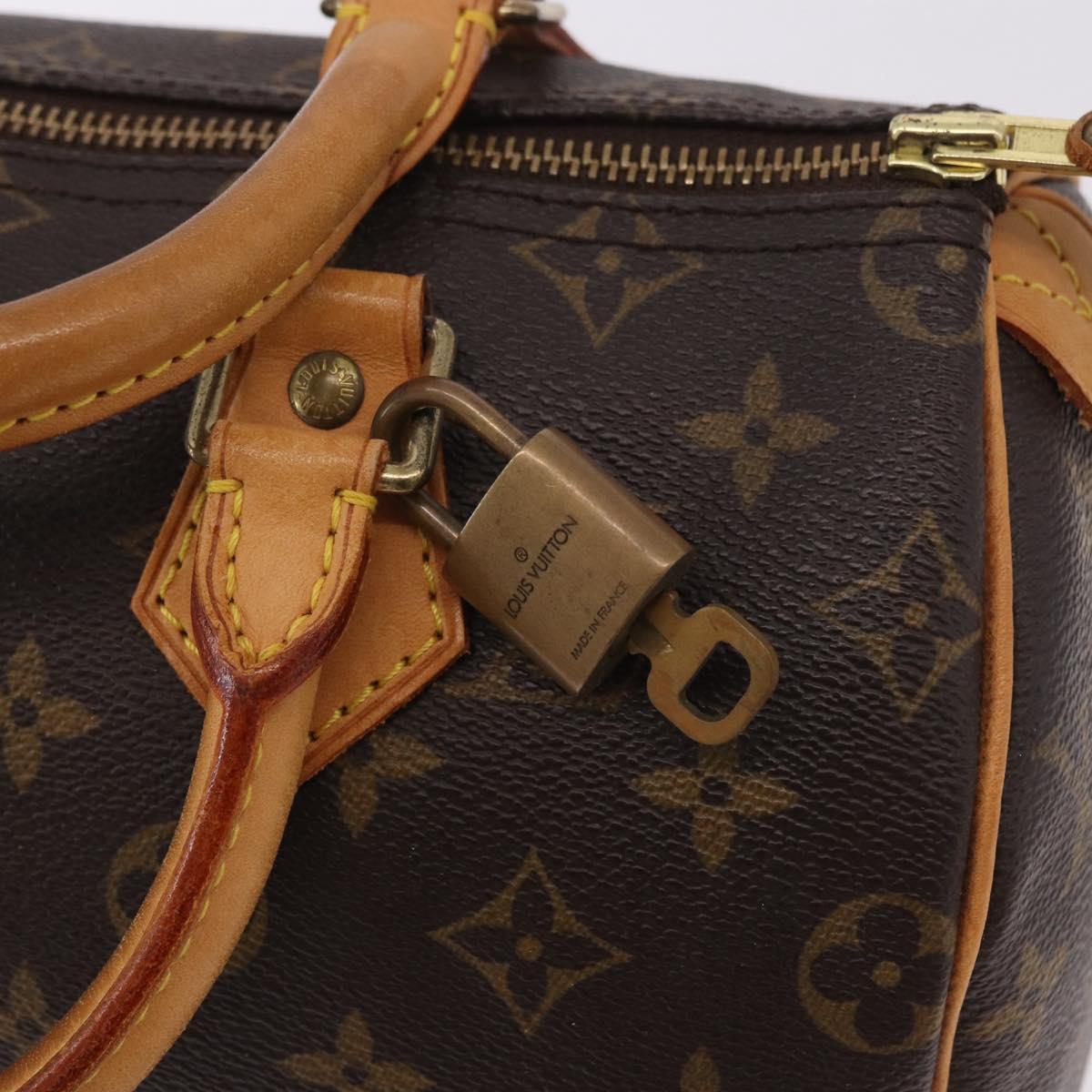 LOUIS VUITTON Monogram Speedy 25 Hand Bag M41528 LV Auth 183701V