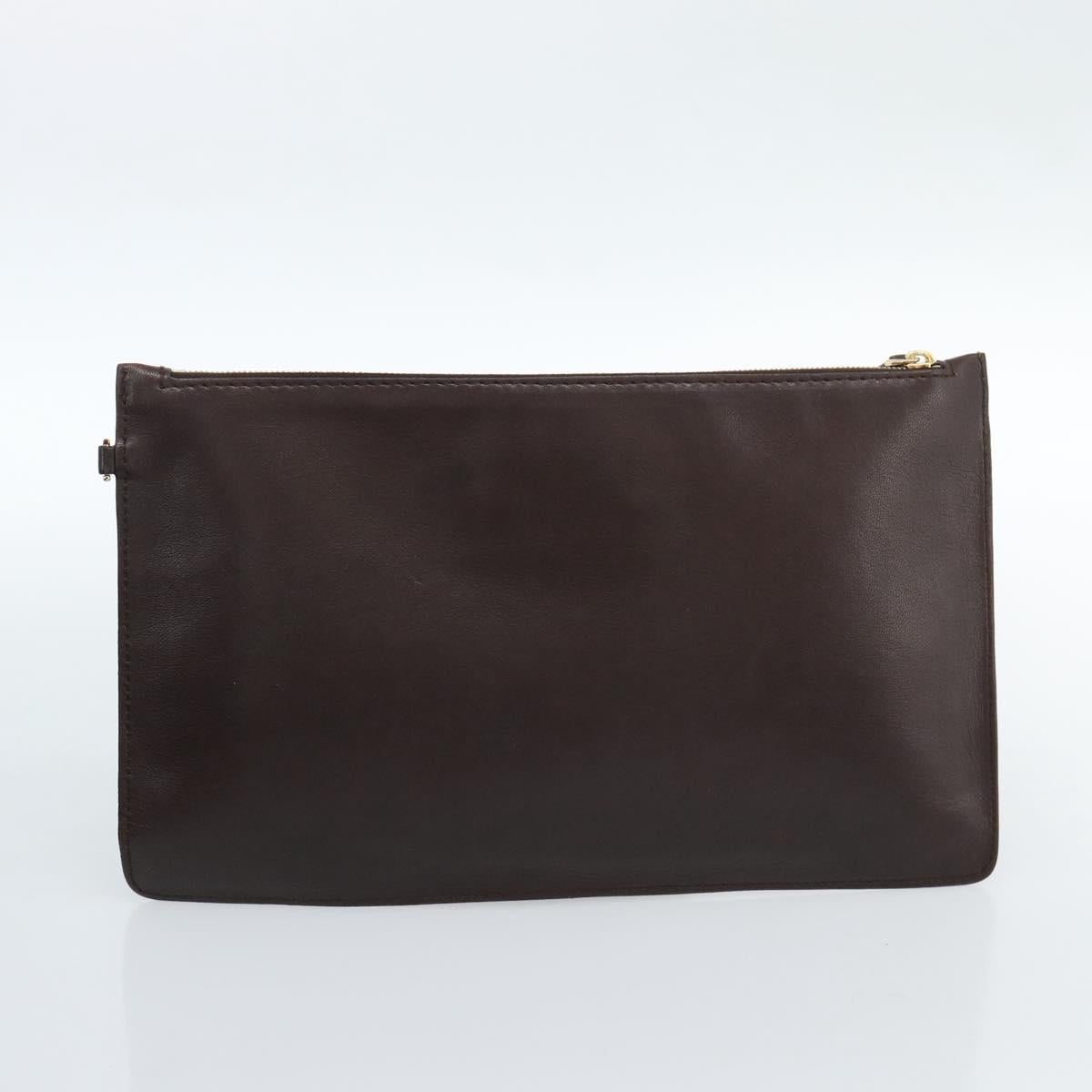 BOTTEGA VENETA INTRECCIATO Cabas MM Hand Bag Leather Brown Gold Auth 183710V
