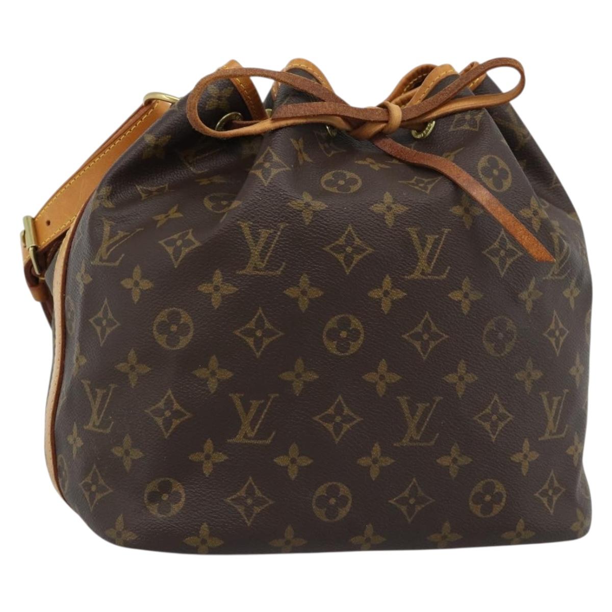 LOUIS VUITTON Monogram Petit Noe Shoulder Bag M42226 LV Auth 183713SAV