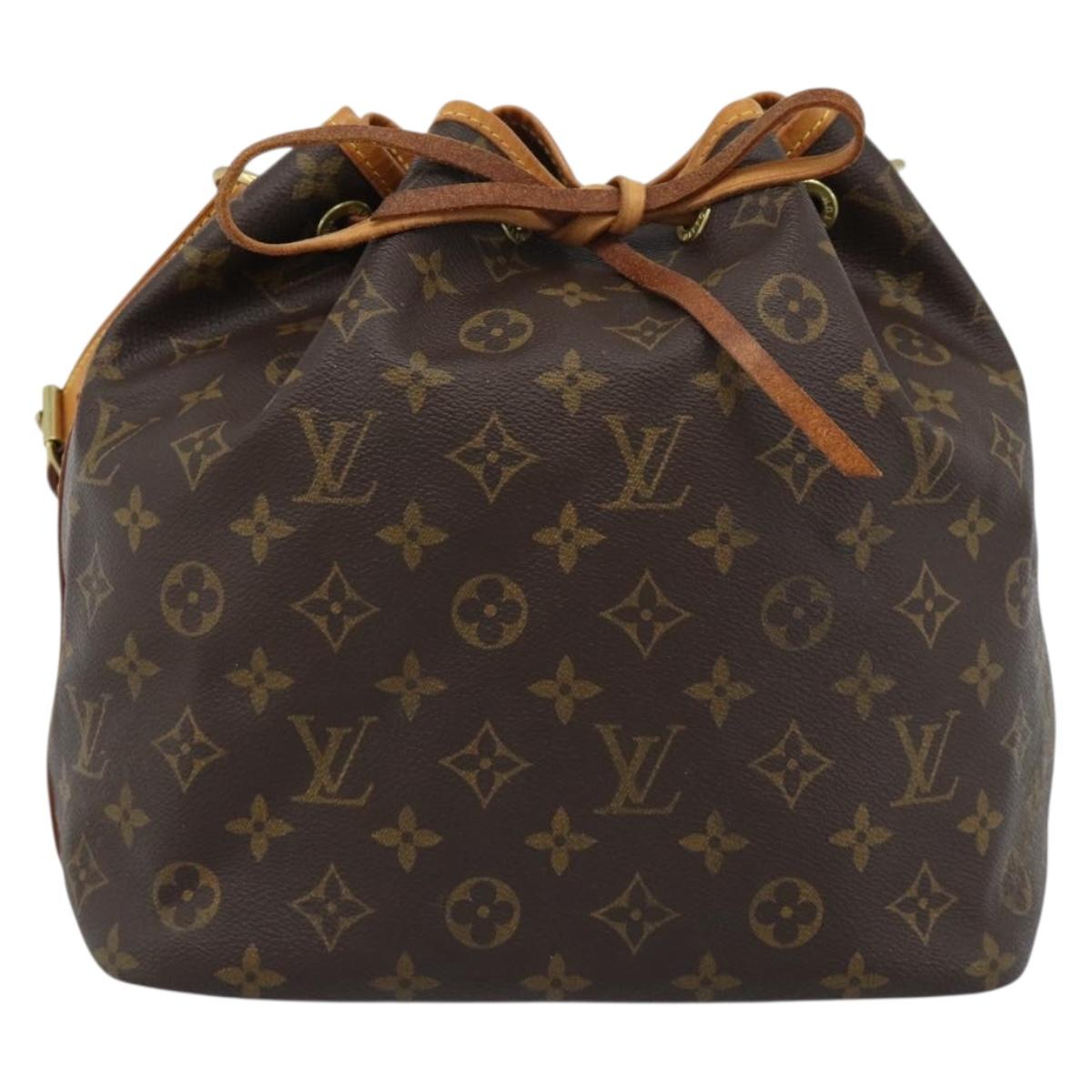 LOUIS VUITTON Monogram Petit Noe Shoulder Bag M42226 LV Auth 183713SAV