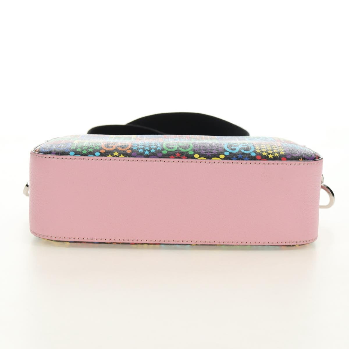 GUCCI GG Psychedelic Shoulder Bag Multicolor Silver 574886 Auth 183722M