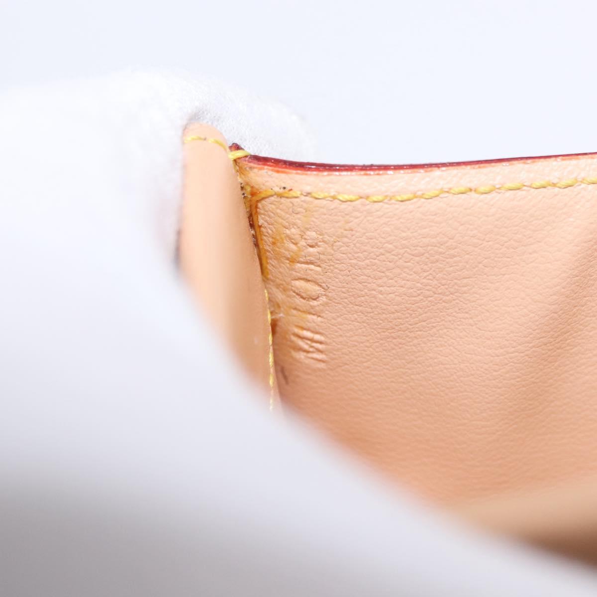 LOUIS VUITTON Multicolor Porte Monnaie Pla Coin Purse White M92657 Auth 183734V