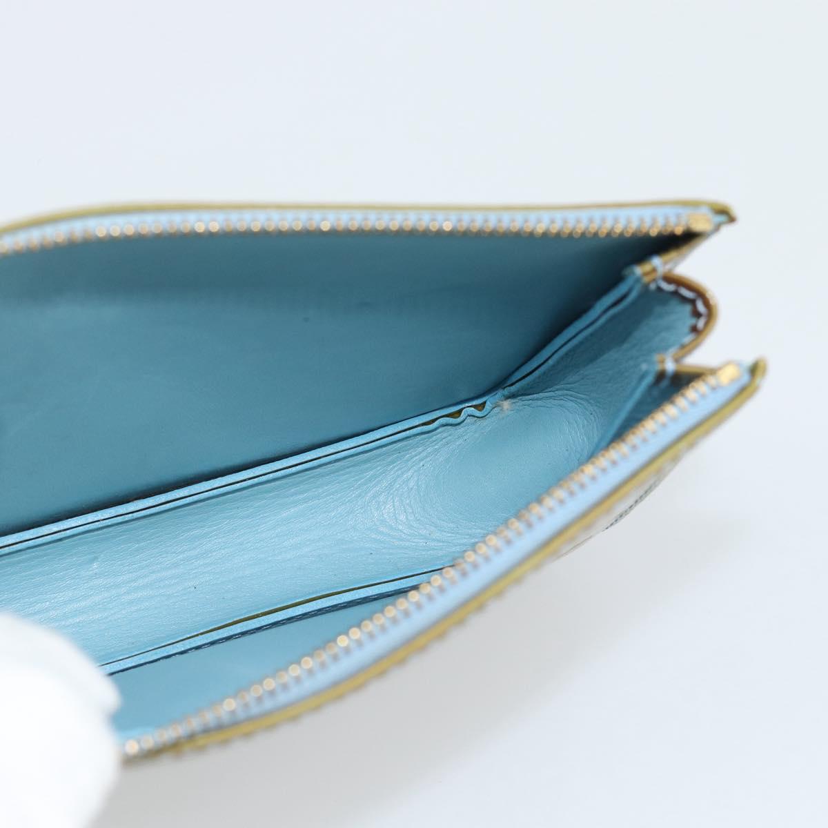 LOUIS VUITTON Monogram Vernis Lexington Pouch Baby Blue M91011 LV Auth 183736