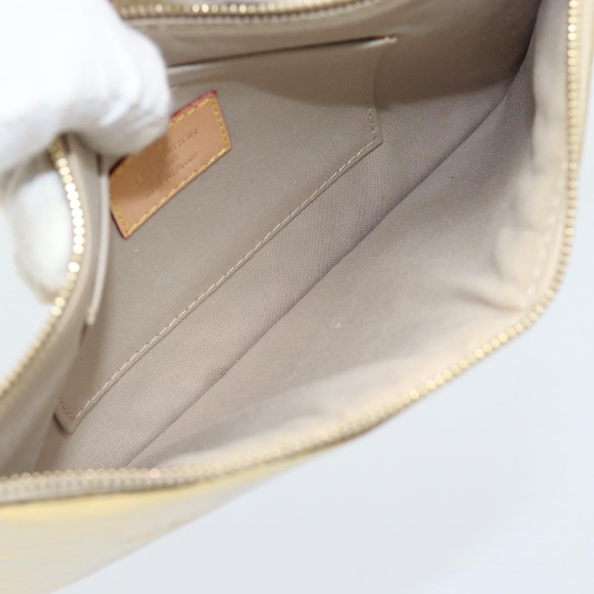 LOUIS VUITTON Monogram Miroir Pochette Plat Clutch Bag Gold M95278 Auth 183739V