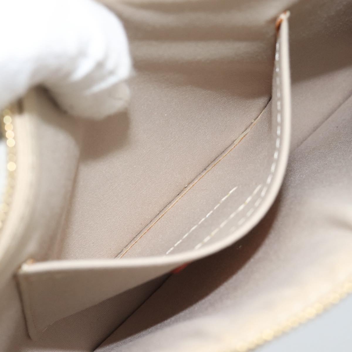 LOUIS VUITTON Monogram Miroir Pochette Plat Clutch Bag Gold M95278 Auth 183739V