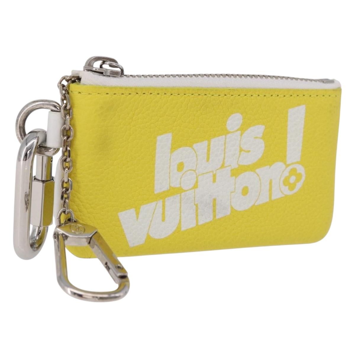 LOUIS VUITTON Everyday LV Pochette Cles Coin Purse Yellow M80845 LV Auth 183740A
